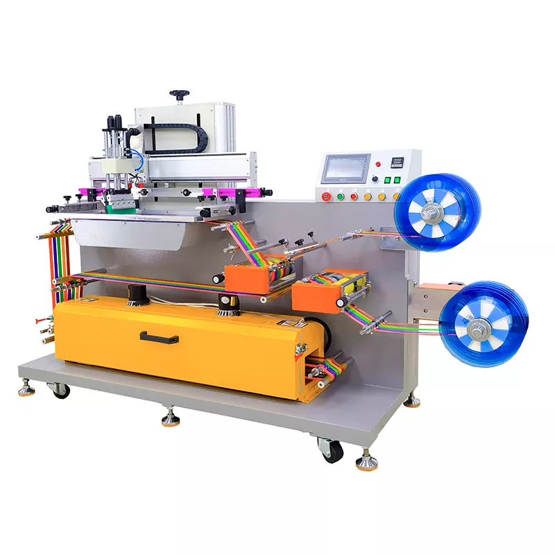 Roll-to-roll zeefdrukmachine